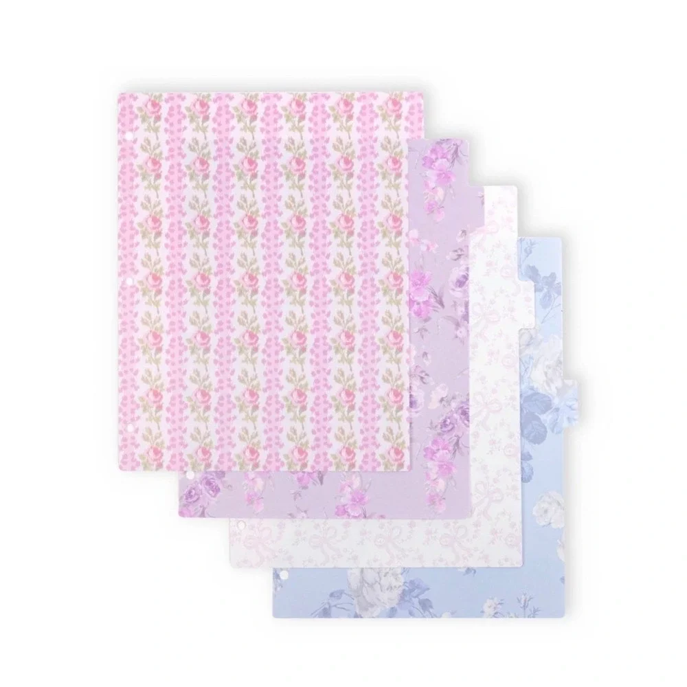 Love Shack Fancy Binder Dividers 8 Tabs Coquette School Target Yoobi Floral NEW